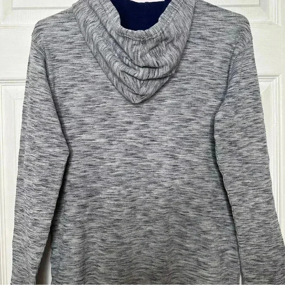 Old Navy Thermal Hoodie Pullover Blue & Grey Size XL (14-16) - Picture 15 of 16